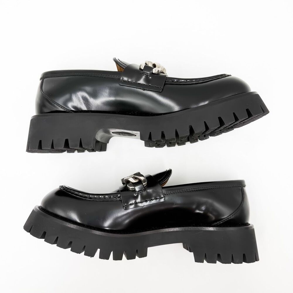 Gucci Jeanne GG Cordovan Lux Platform Sole Leather Loafers - Picture 6 of 11